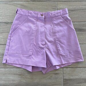 Vintage Woolrich Shorts Women's 12 Lilac ESPA Stretch Utility Military High Rise
